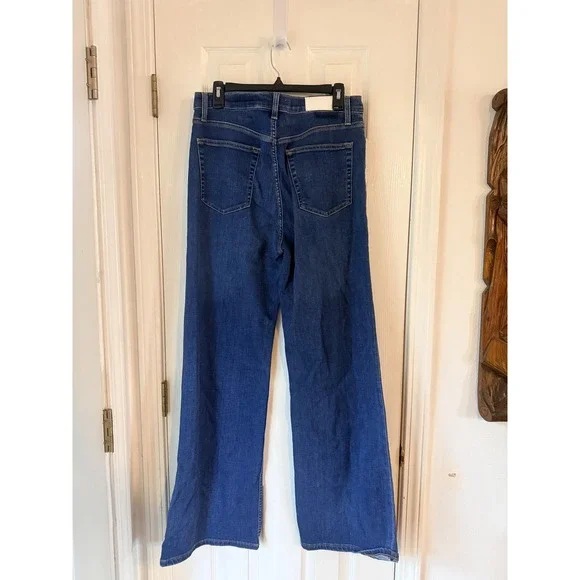 RE/DONE 70s Ultra High Rise Wide Leg Jeans Monterey Faded Size 30 - Picture 4 of 4